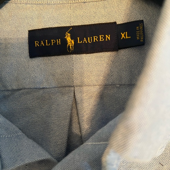 Ralph Lauren Blue Casual Button Down Shirt - Picture 2 of 3